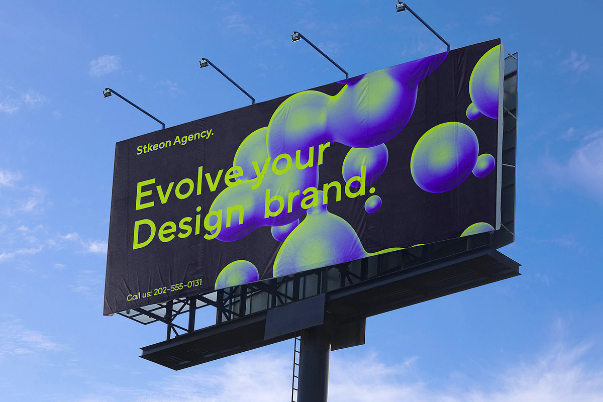 Billboard Poster Street Mockup, an Advertising Mockup by Asylab (Photo 3 of 5)