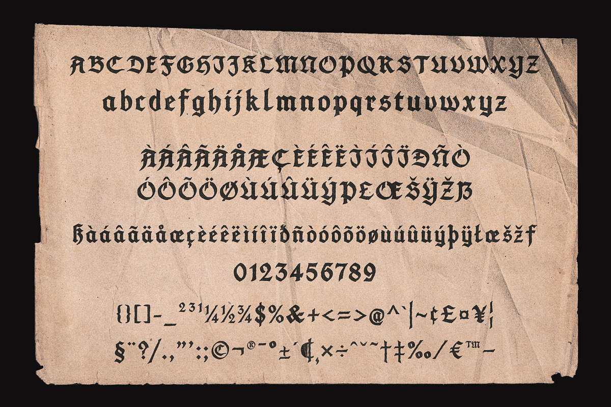 FURIA Handrawn Blackletter, a Blackletter Font by AROKA (Photo 3 of 11)
