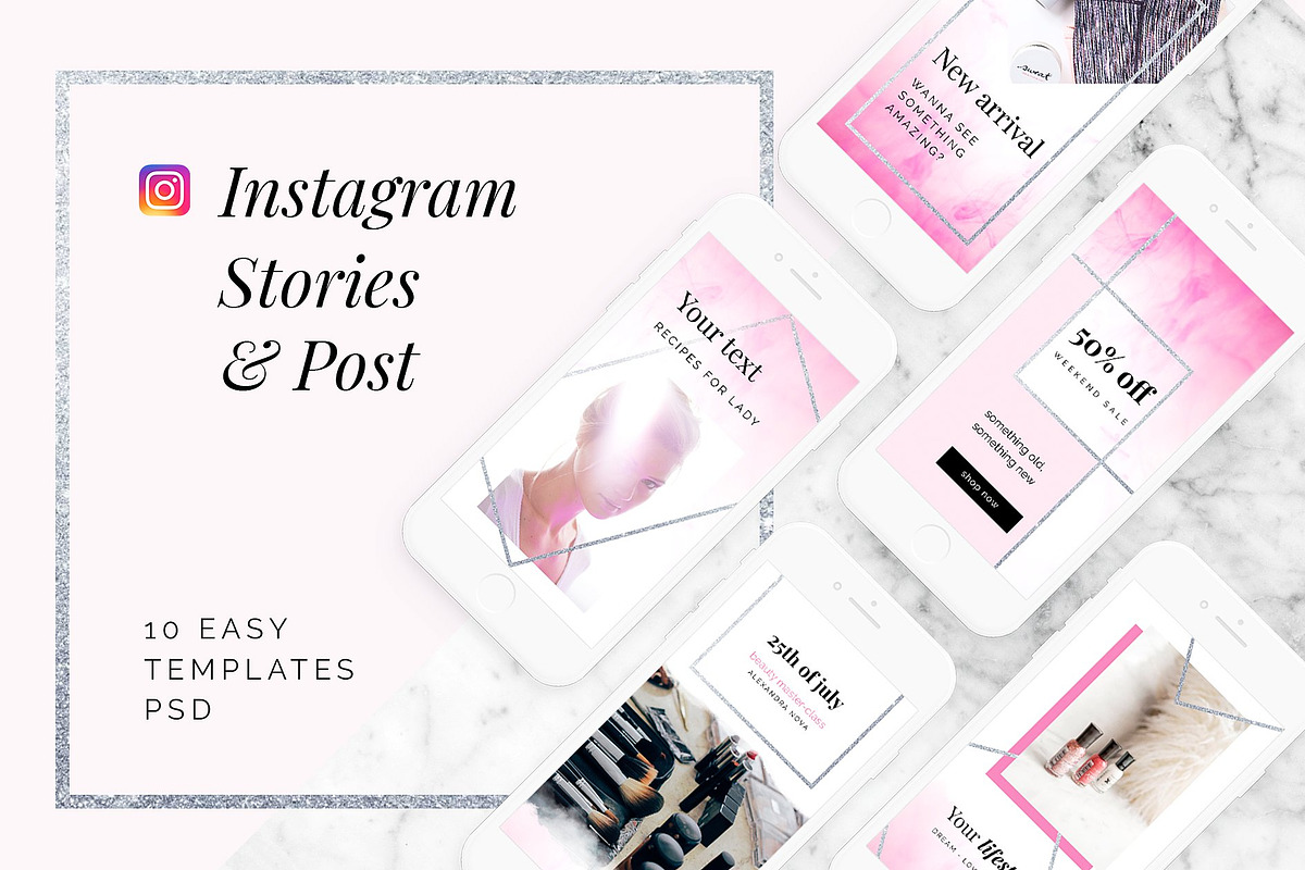 Instagram Bundle 25in1 + Free Update, a Social Media Template by Digital Breath templates (Photo 17 of 27)