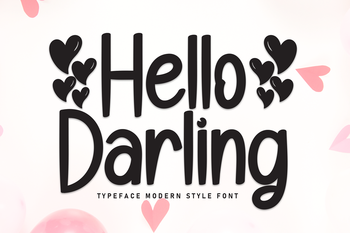 Hello Darling | Script Font, a Script Font by Scratchones (Photo 1 of 9)