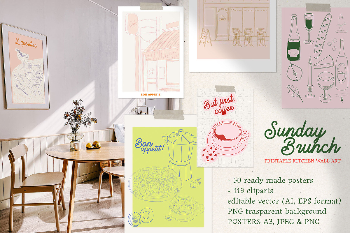 Poster Gallery Bundle, a Decorative Illustration by Mio Buono (Photo 51 of 82)