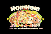 Retro Foods Characters Mascot Design, a Food Illustration by GRVS Studio (Thumbnail 1 of 6)
