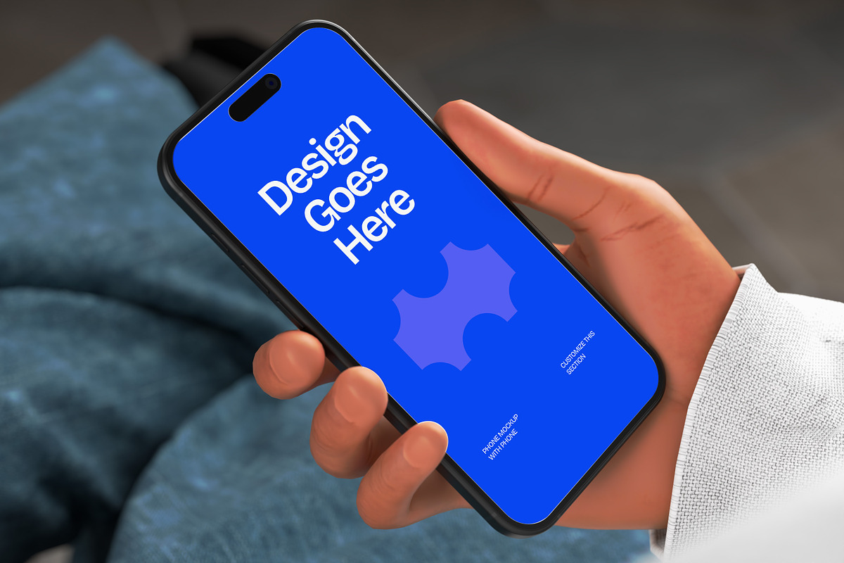 Phone Mockup With Hand Mockup, a Device Mockup by graphicook (Photo 2 of 4)