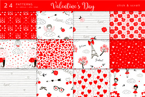 Cute Valentines Day Graphic Set