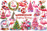 Christmas Flamingo Sublimation, an Illustration by Dream Creation (Thumbnail 1 of 5)