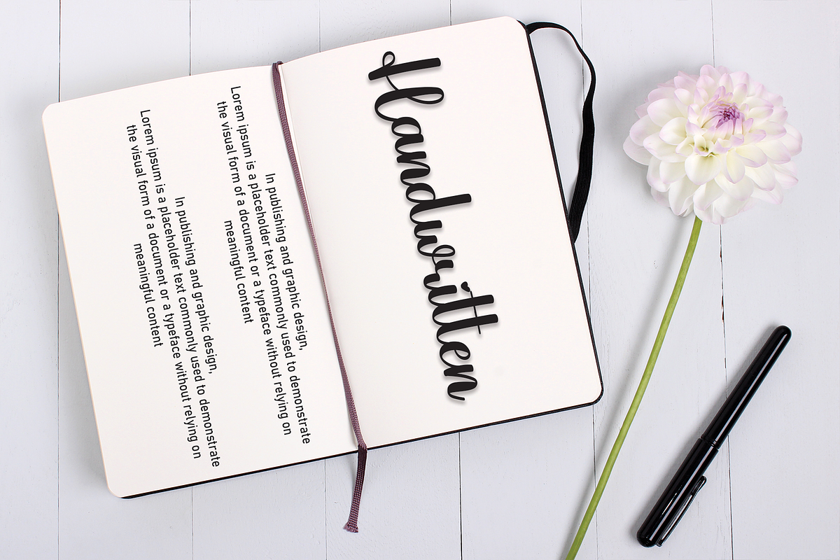 Angeline | Script Font, a Script Font by Scratchones (Photo 7 of 8)