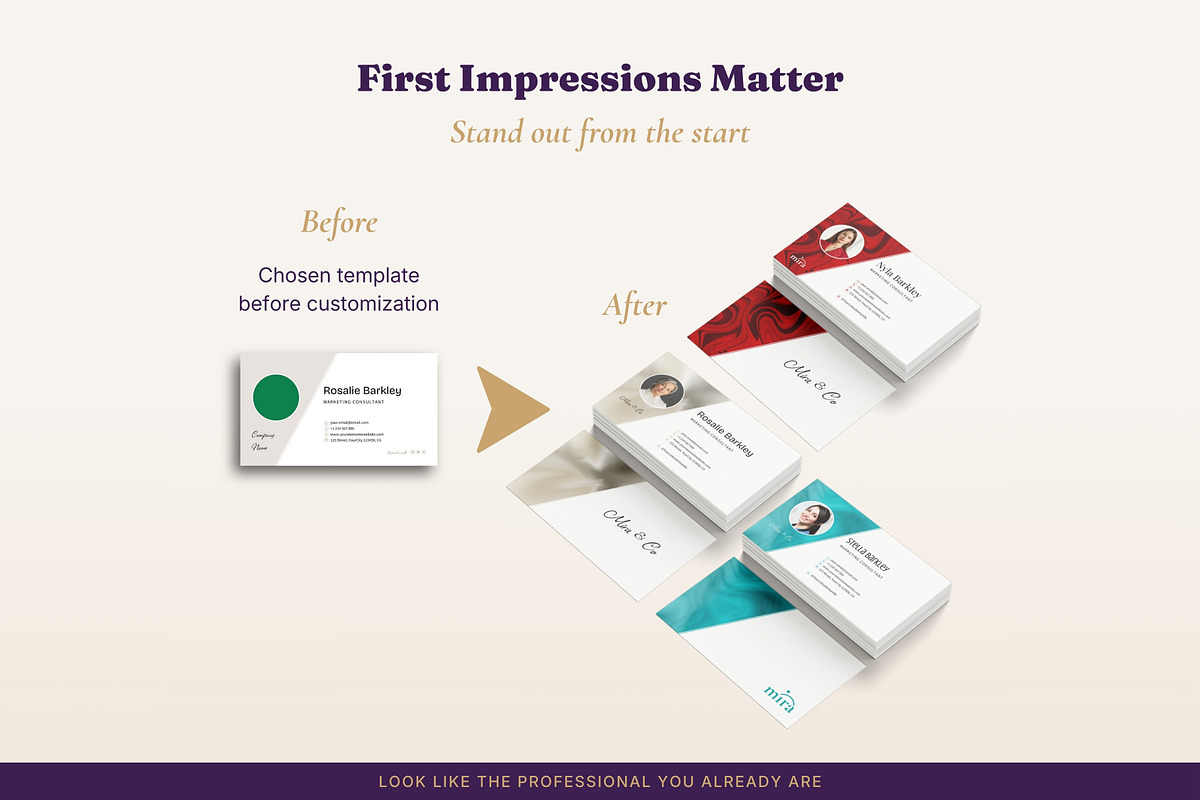 Business Card Templates 6 Designs, a Business Card Template by B2 Studio (Photo 7 of 18)