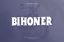 Bihoner - Artdeco Typeface