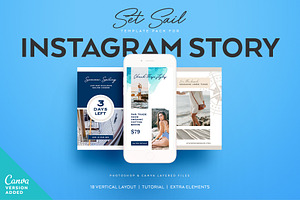 SET SAIL Instagram Story Templates