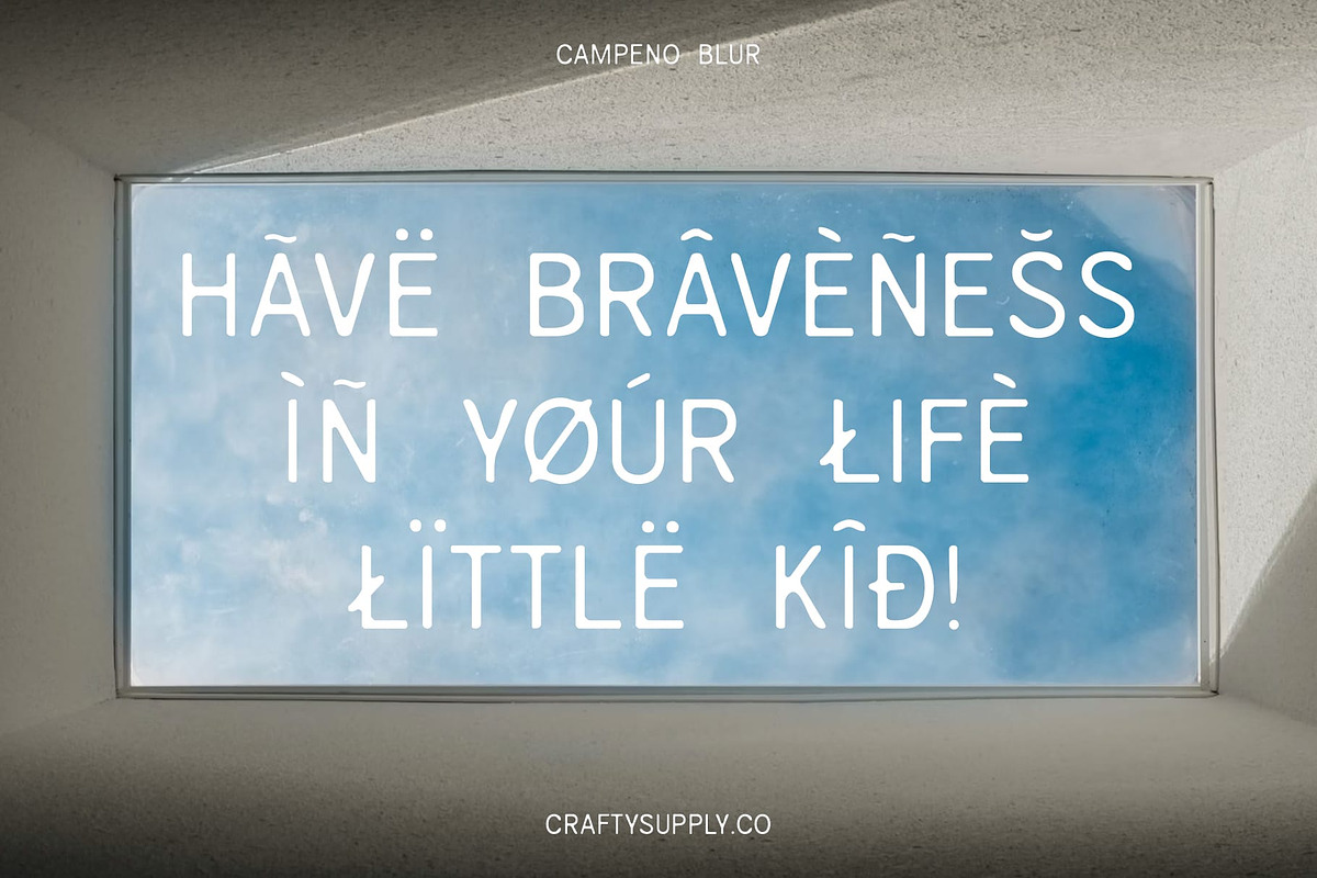 Campeno Blur, a Sans Serif Font by Craft Supply Co. (Photo 6 of 8)