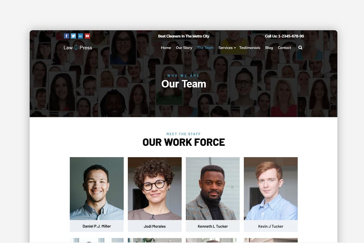 LawPress Law Firm WordPress Theme preview 4