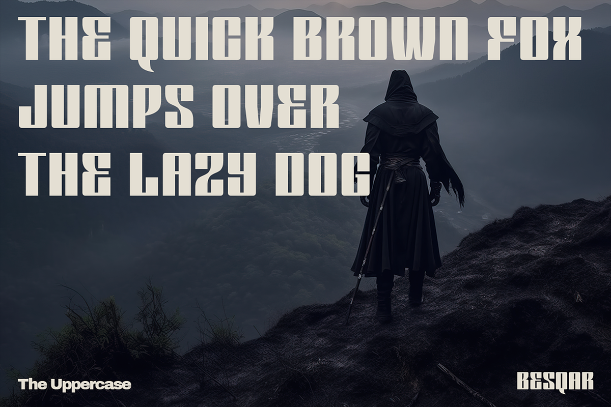 Besqar - Bold Square Fonts, a Sans Serif Font by Konstantine Studio (Photo 2 of 4)