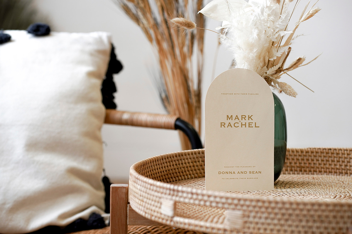 43 Boho Wedding Card Mockups, a Presentation Template by Artcoast Std. (Photo 4 of 11)