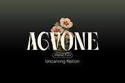 Agvone - Display Font, a Serif Font by Uncarving (Thumbnail 1 of 13)