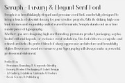 Seraph - Premium Decorative Serif, a Serif Font by OWPictures (Thumbnail 9 of 10)