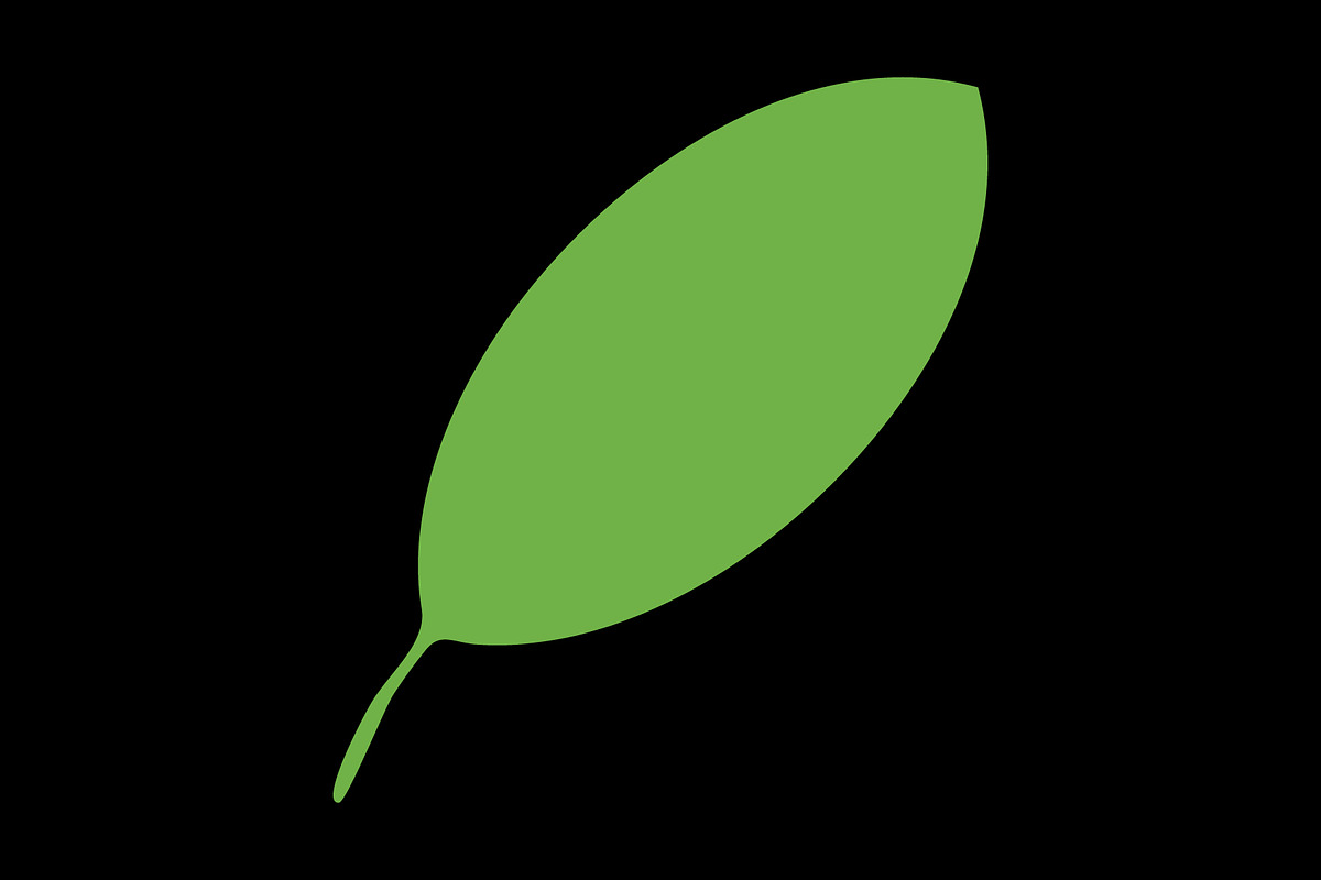 Leaf icon design template, a Solid Icon by Sumberpangan (Photo 3 of 3)