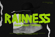 Rainness | Urban Font, a Handwritten Font by Pentagonistudio (Thumbnail 1 of 10)