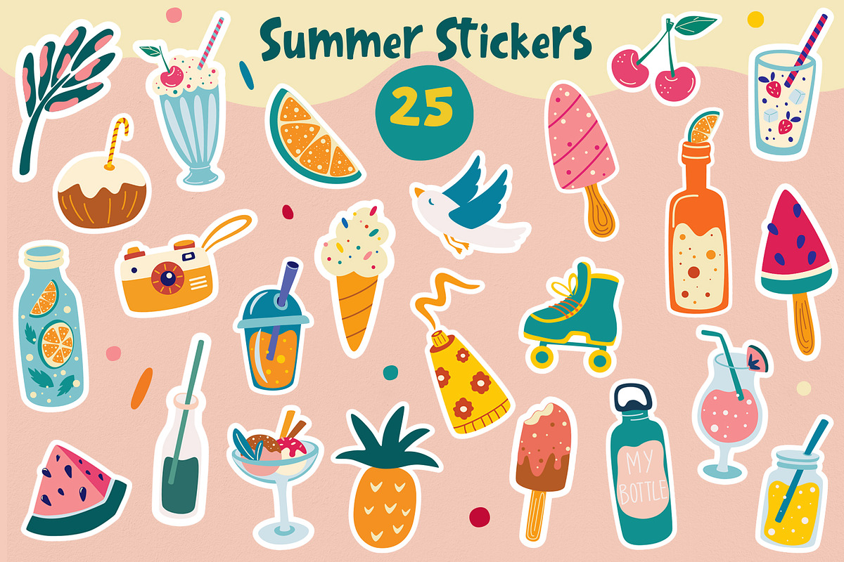 Summer Vibes Collection, an Object Graphic by PawLoveArt (Photo 8 of 15)