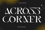 Across Corner Font, a Serif Font by 177Studio (Thumbnail 1 of 8)