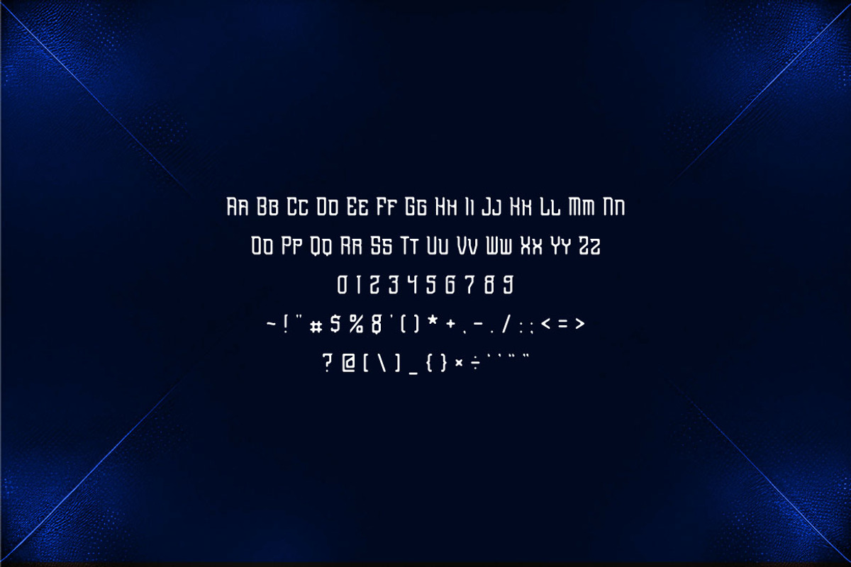 Rudeo - Futuristic Modern Font, a Sans Serif Font by Mightyfire (Photo 4 of 4)