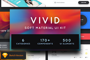 Vivid - Soft Material UI Kit Pack 2