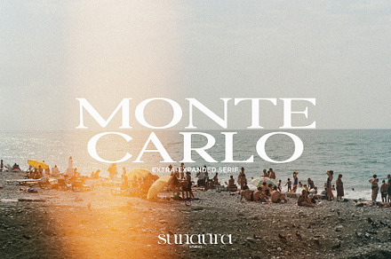 MONTE CARLO - Extra-Expanded Serif, a Serif Font by Schrifted Type