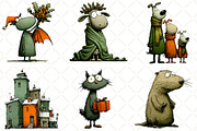 Hand Drawn Christmas Clipart, an Illustration by Black Bird Studio (Thumbnail 4 of 6)