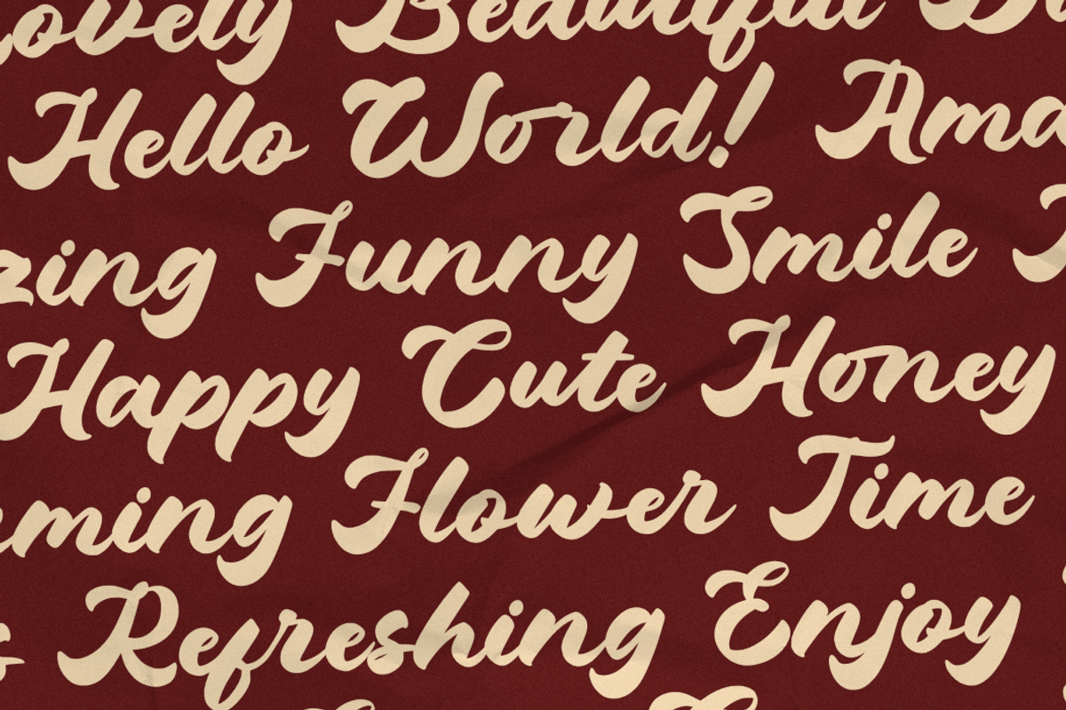 Hetigon Vintage, a Script Font by Rahagita Studio (Photo 4 of 9)
