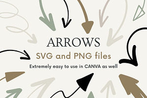 ARROWS. SVG and PNG included.