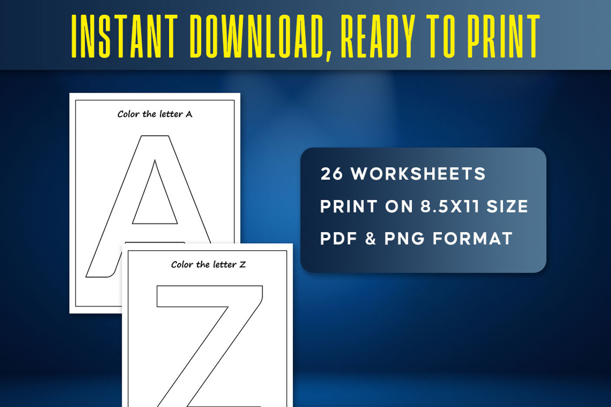 Letters of the Week A to Z Printable, a Print Template by Graphicsnext (Photo 4 of 4)