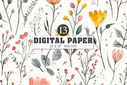 Spring Digital Paper, an Illustration by Designworld (Thumbnail 1 of 4)