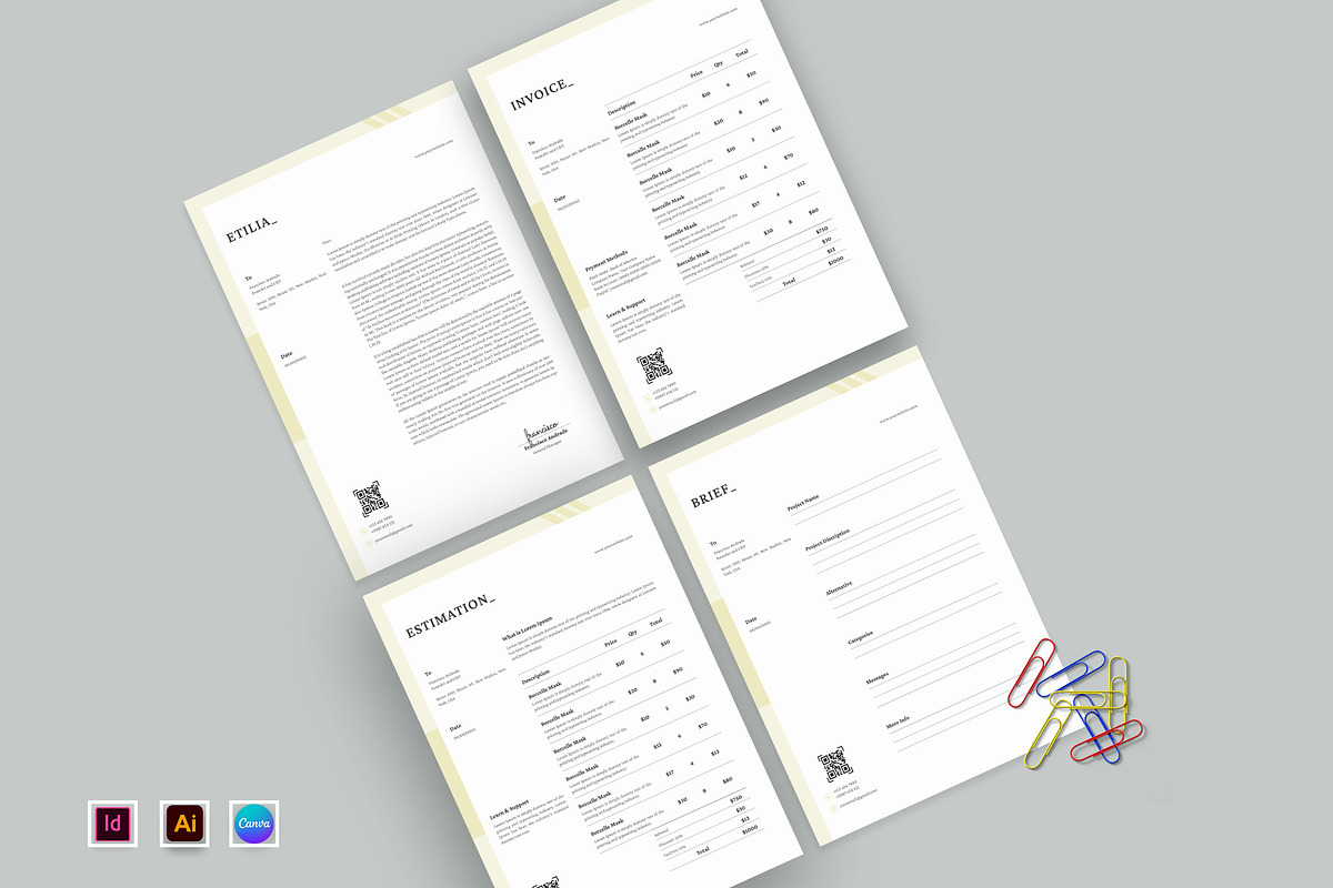 Business Stationery Template Pack, a Stationery Template by Design Zone (Photo 2 of 6)