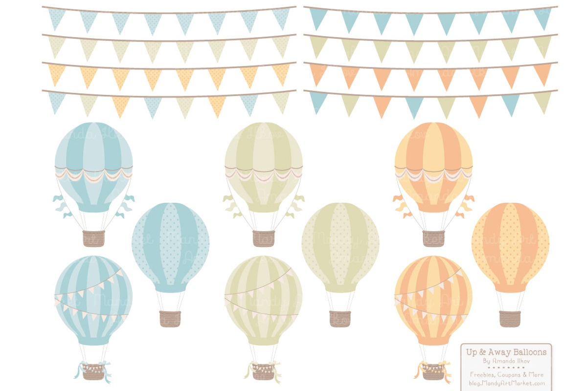 Vintage Boy Hot Air Balloons, an Illustration by Amanda Ilkov (Photo 4 of 5)