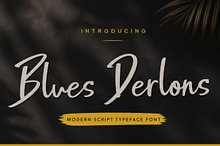 Blues Derlons a Modern Script font