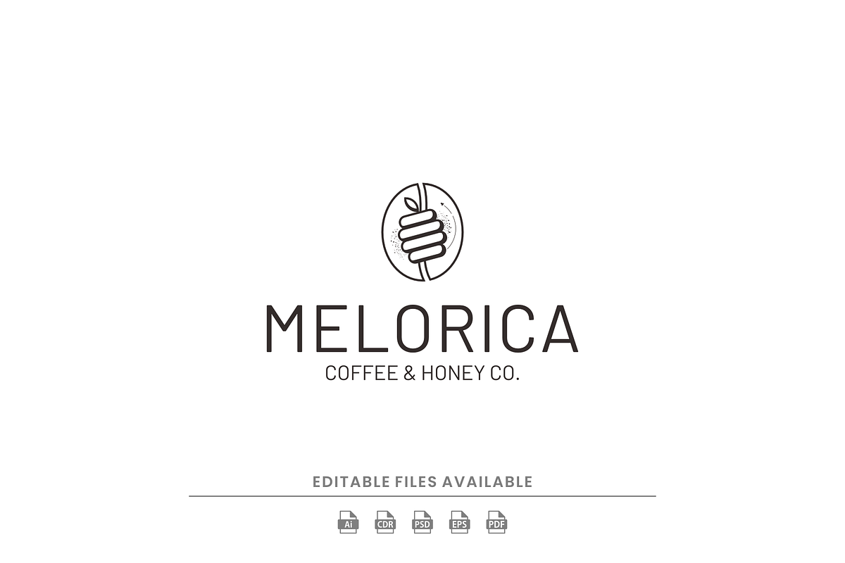 Minimal Line Art Coffee-Honey Logo, a Branding & Logo Template by Artnivora.Std