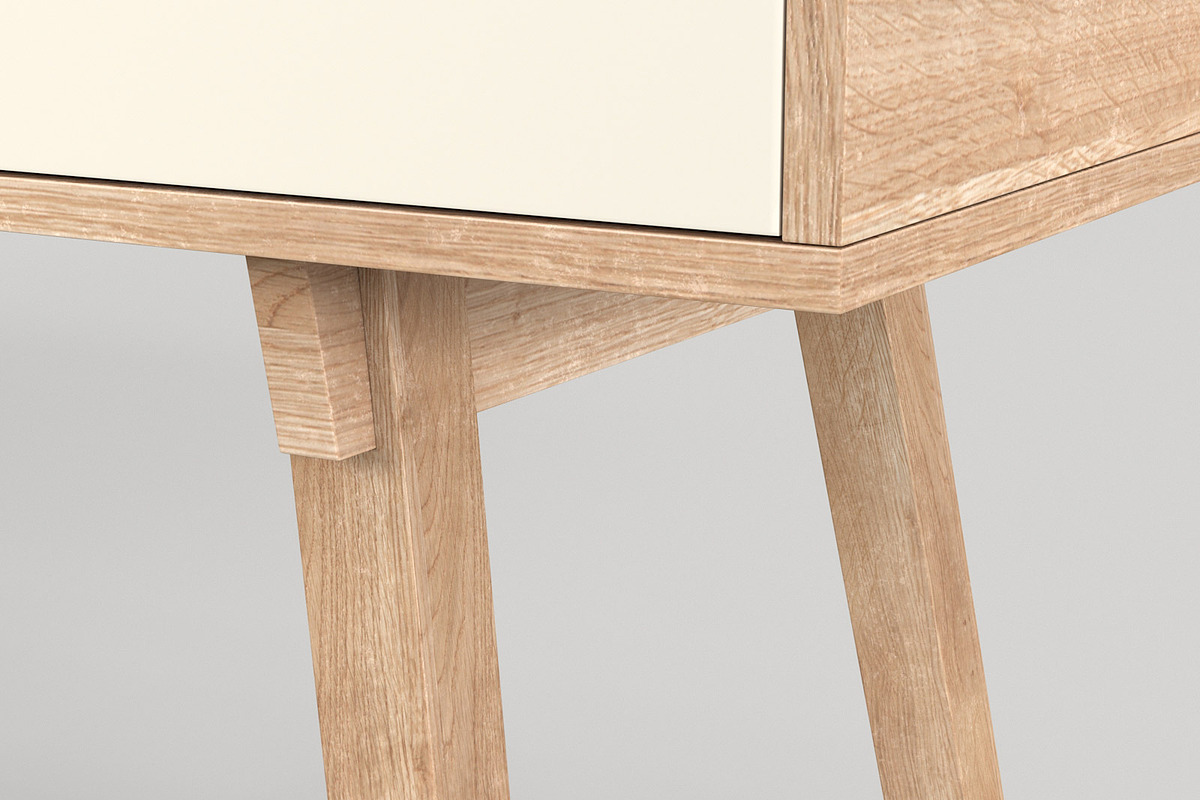 Scandinavian Desk 03, a Furniture 3D Model by maxtracing2 (Photo 8 of 11)