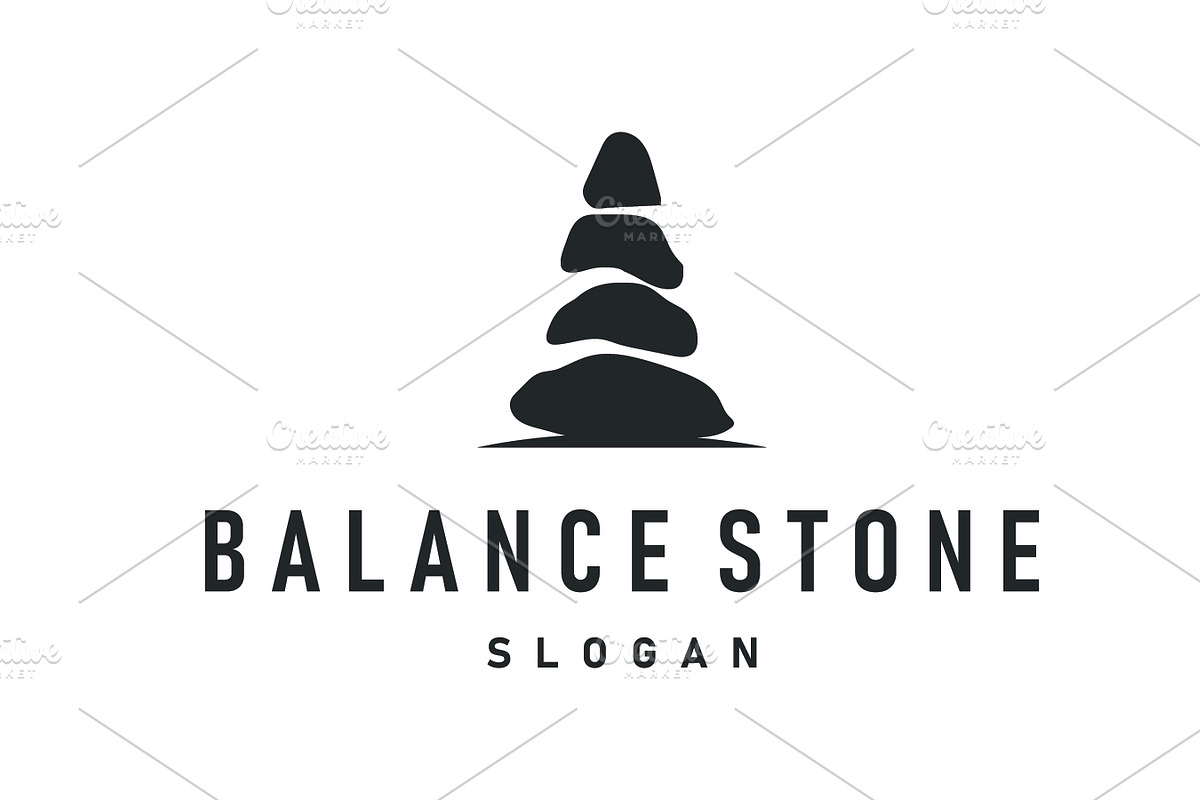 natural stone logo design nature, a Branding & Logo Template by Maylianaw28