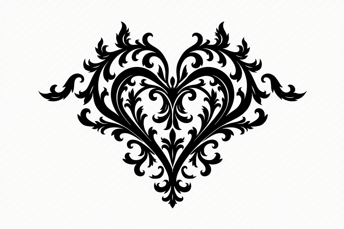 Vintage Heart Vector Design, an Illustration by Creativeshirt (Photo 18 of 21)