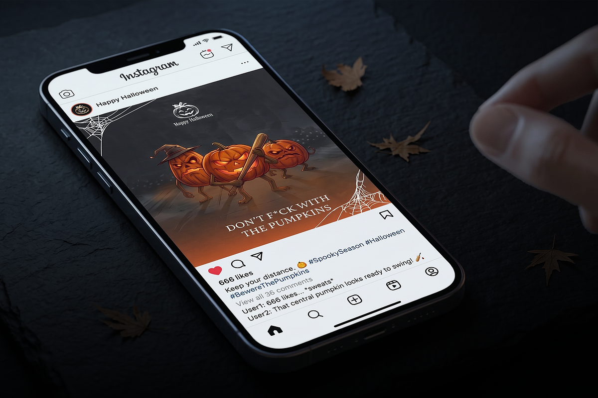 Halloween Social Media Templates, a Social Media Template by MJ design (Photo 2 of 2)