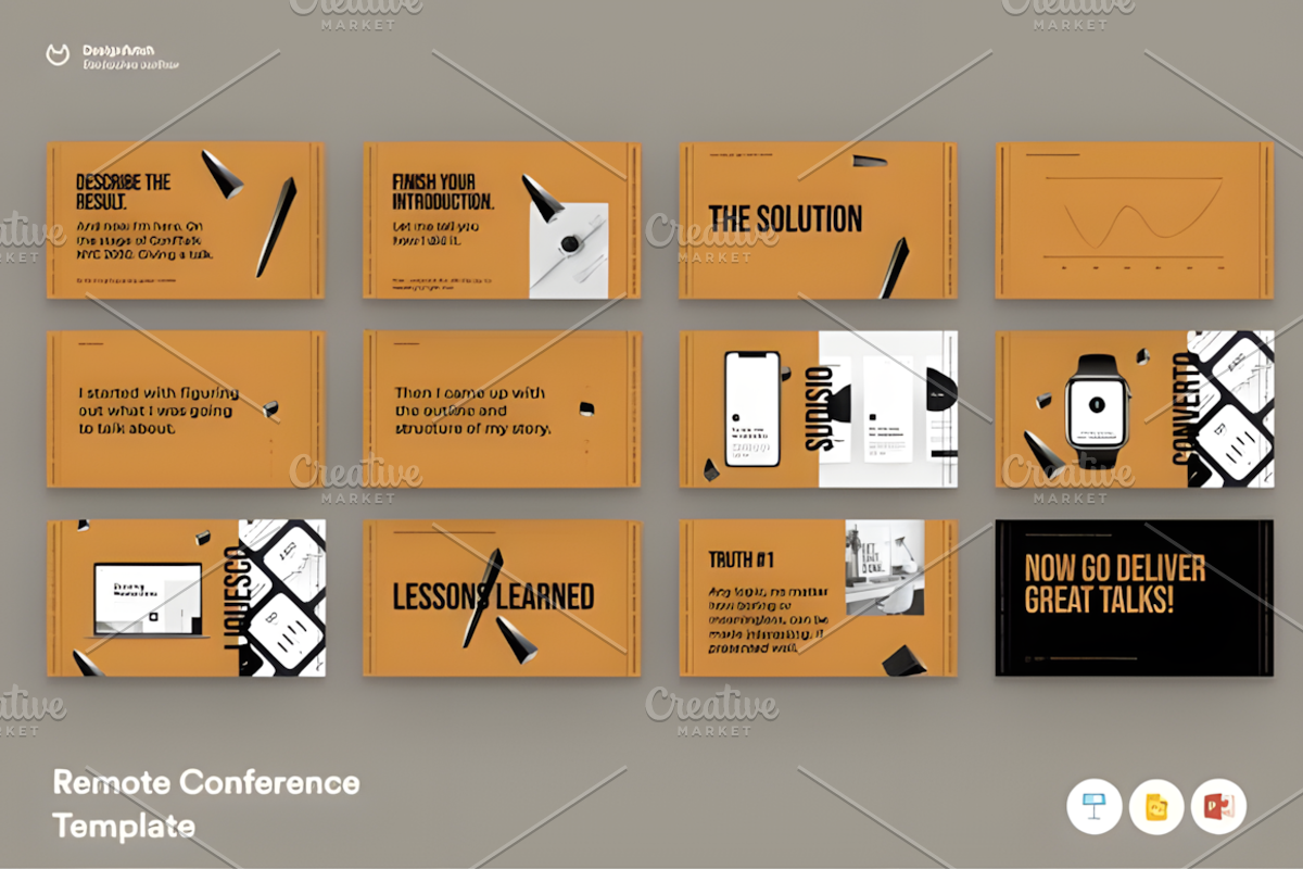Remote Template Design Keynote, a Presentation Template by Ink Gallery (Photo 3 of 8)
