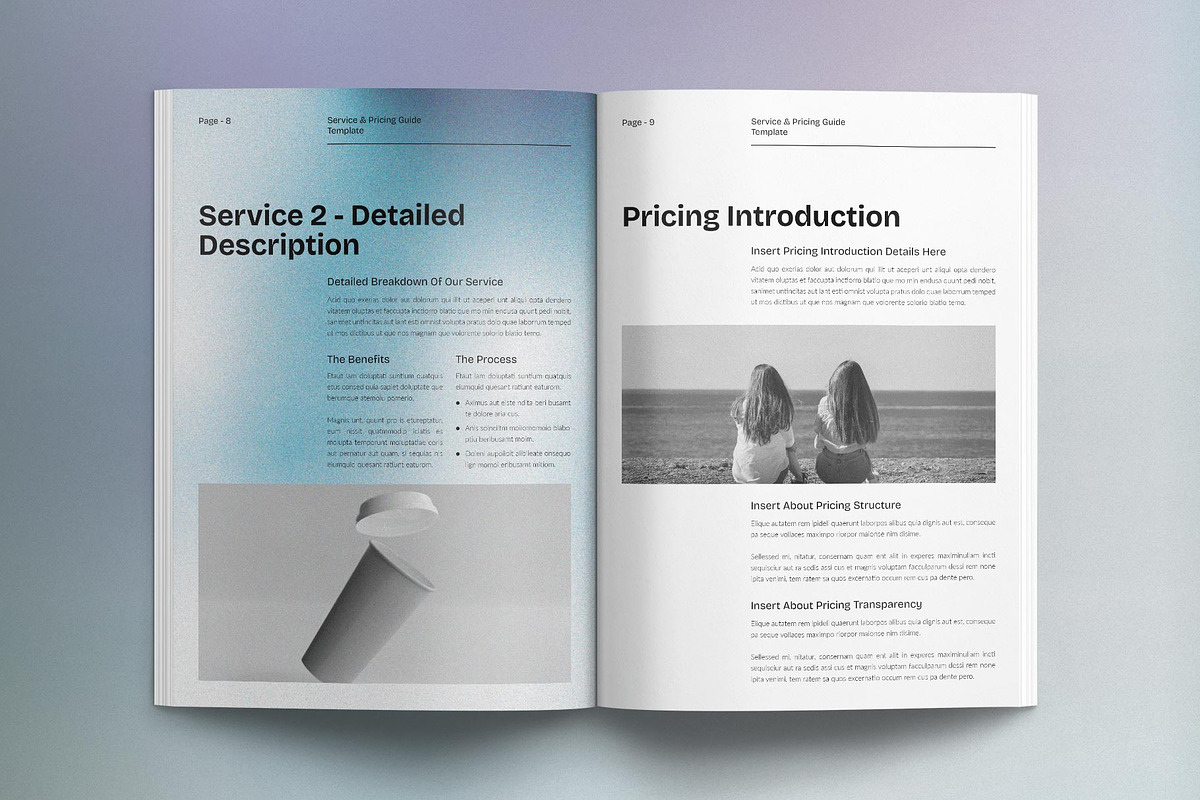 Service and Pricing Guide Template, a Magazine Template by E-Type (Photo 5 of 7)