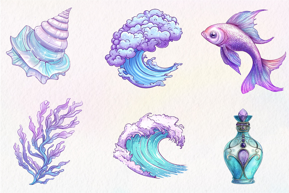 The Magical Ocean Sublimation Bundle, an Illustration by CreationArt (Photo 5 of 5)