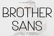 Brother Sans, a Sans Serif Font by FreshTypeINK (Thumbnail 1 of 8)