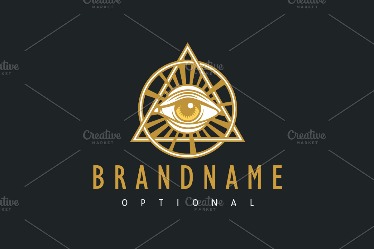 Eye of Providence Custom Logo, a Branding & Logo Template by ARTE MIGUEL (Photo 2 of 3)