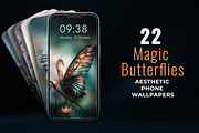 22 Magic Butterfly Wallpapers Pack, a Wallpaper Graphic by BazziBa♥ (Thumbnail 1 of 5)