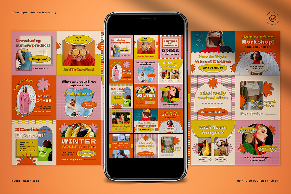 Fashion Engagement Instagram Booster, a Social Media Template by graphicook (Photo 1 of 5)