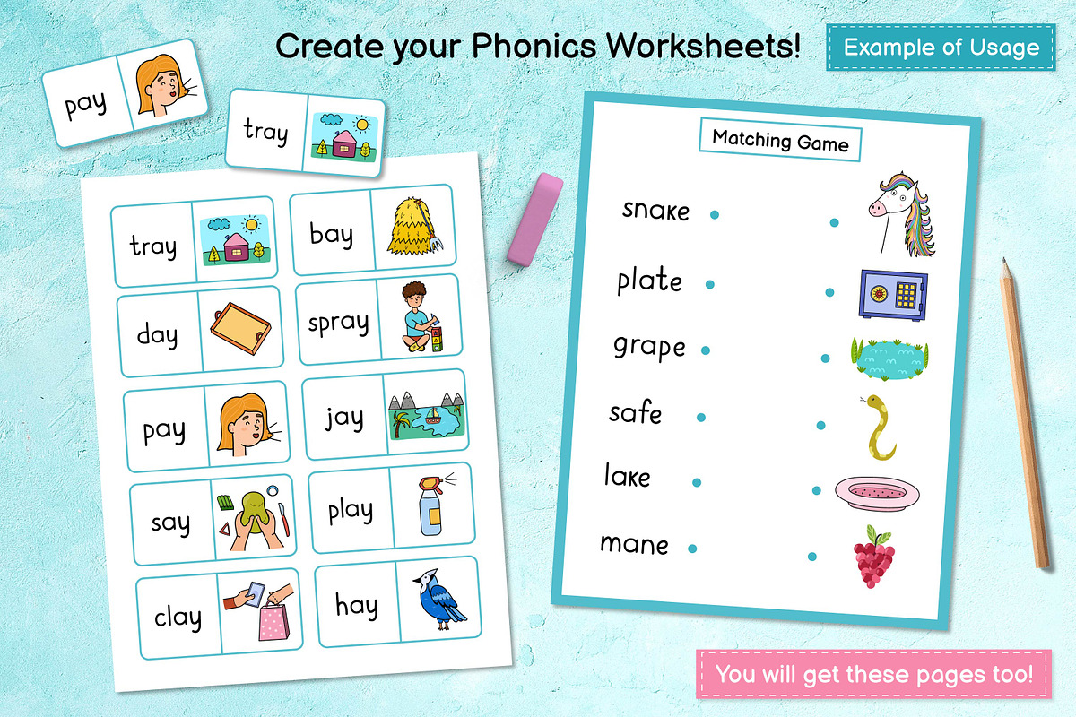 Phonics Objects Collection, an Education Illustration by Gulnara Sabirova (Photo 3 of 26)