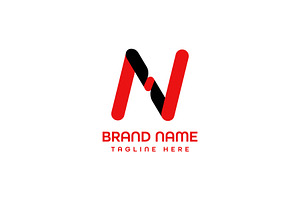 N Letter Logo Design, a Branding & Logo Template by Salman Shop
