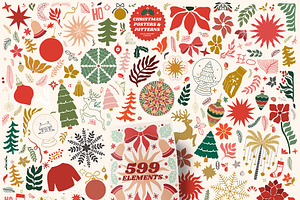 Christmas Posters Patterns Bundle