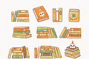 Cozy Bookish Ghost Clipart | Ghost, an Education Illustration by TitaLivingArt (Thumbnail 4 of 9)